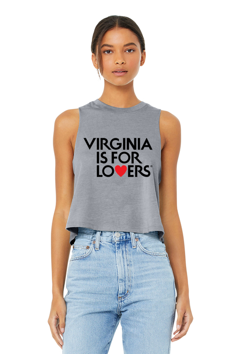 Women's racerback crop tank