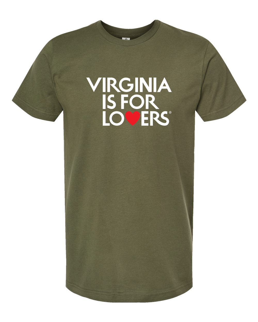Virginia is for Lovers T-shirt, Military Green