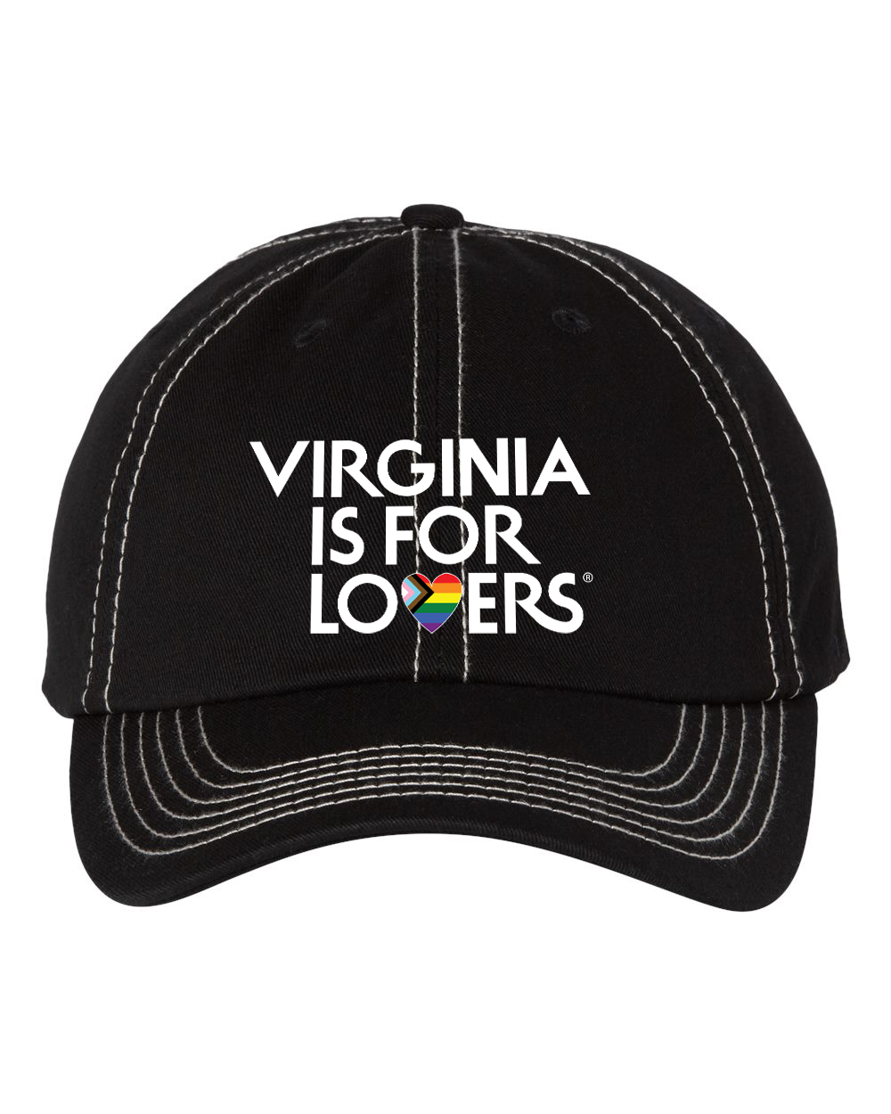 Progressive Baseball Hat with contrast stitching