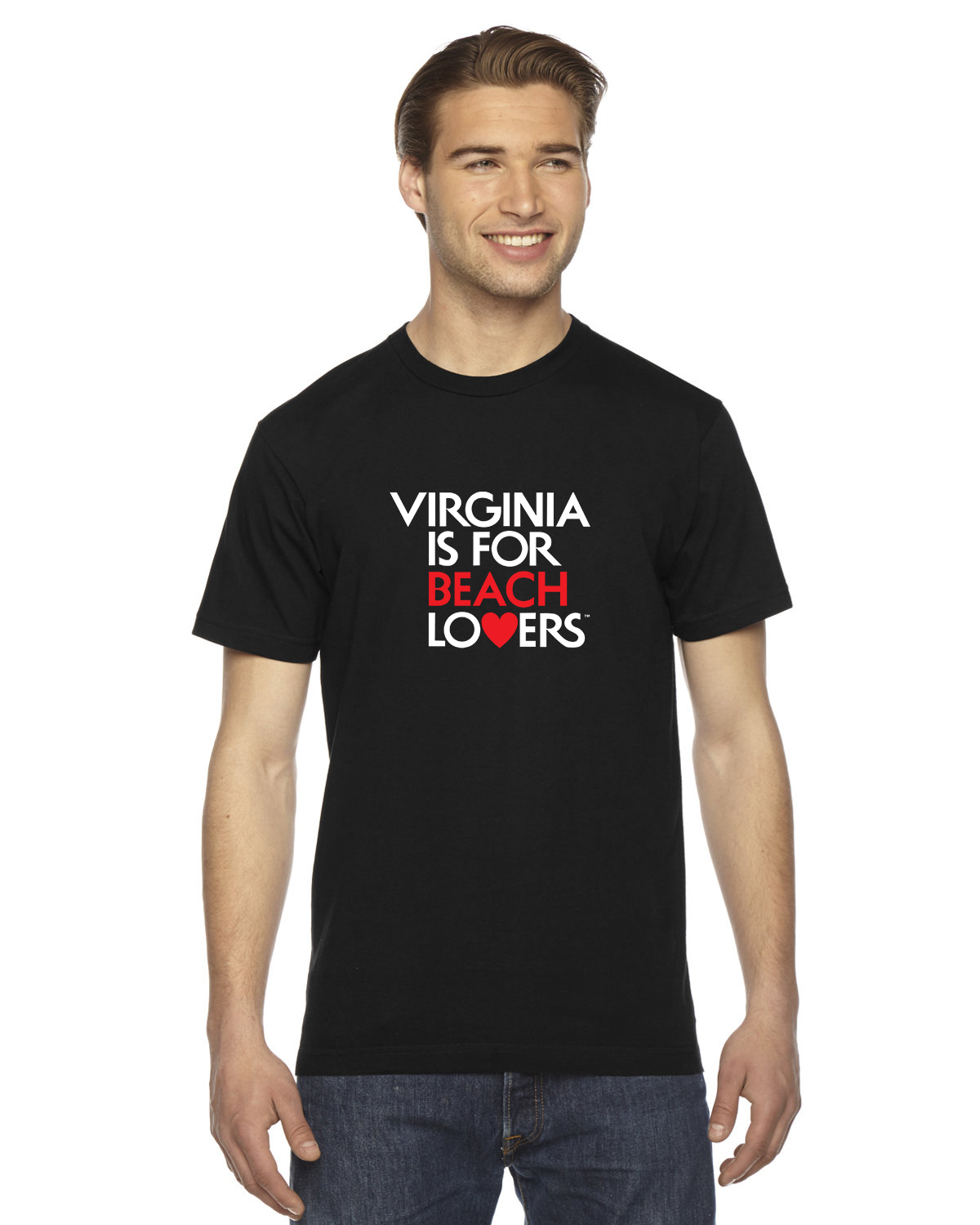 Beach Lovers Black T-shirt
